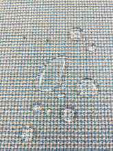 Load image into Gallery viewer, Sunbrella Heritage Water &amp; Stain Resistant Aqua Blue Cream Tweed Upholstery Fabric WHS 3724