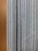 Load image into Gallery viewer, Water &amp; Stain Resistant Denim Blue Aqua Nautical Stripe Upholstery Fabric WHS 3825