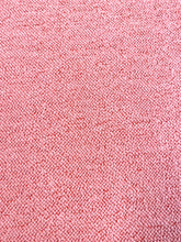 Load image into Gallery viewer, 2.5 Yard Designer Orange Pink Wool Boucle MCM Mid Century Modern Water &amp; Stain Resistant Upholstery Fabric WHS 3561