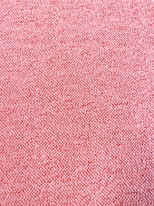 2.5 Yard Designer Orange Pink Wool Boucle MCM Mid Century Modern Water & Stain Resistant Upholstery Fabric WHS 3561