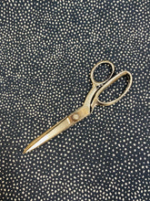 Load image into Gallery viewer, Designer Water &amp; Stain Resistant Navy Blue White Dot Animal Pattern Upholstery Fabric WHS 3214