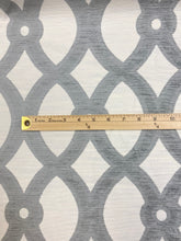 Load image into Gallery viewer, Kravet Crypton 34702-11 Grey Cream Geometric Chenille Water &amp; Stain Resistant Upholstery Fabric WHS 3491