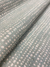 Load image into Gallery viewer, 1.5 Yard Designer Grey Blue Seafoam Heavy Duty Geometric Abstract Upholstery Fabric WHS 3536