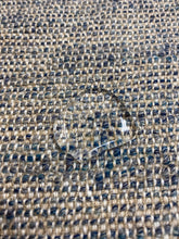 Load image into Gallery viewer, Designer Water &amp; Stain Resistant MCM Mid Century Modern Tweed Teal Blue Taupe Linen Flax Woven Upholstery Fabric STA 3934