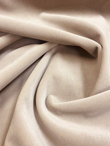 Designer Performance Taupe Mushroom Velvet Water & Stain Resistant Upholstery Fabric STA 3387