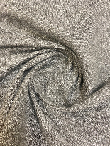 Designer Linen Silver Grey Upholstery Wool Speckled MCM Mid Century Modern Tweed Water & Stain Resistant Drapery Fabric WHS 3100