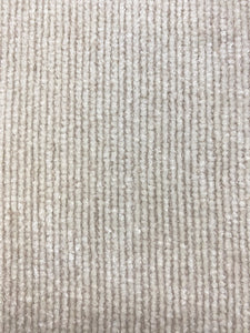 Designer Cream Taupe Chenille Water & Stain Resistant Upholstery Fabric WHS 3955