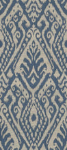 Load image into Gallery viewer, Taupe French Blue Ikat Upholstery Drapery Fabric FB