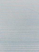 Load image into Gallery viewer, 56" Wide Designer Aqua Blue Strie Canvas Indoor Outdoor Water &amp; Stain Resistant Upholstery Fabric STA 3078