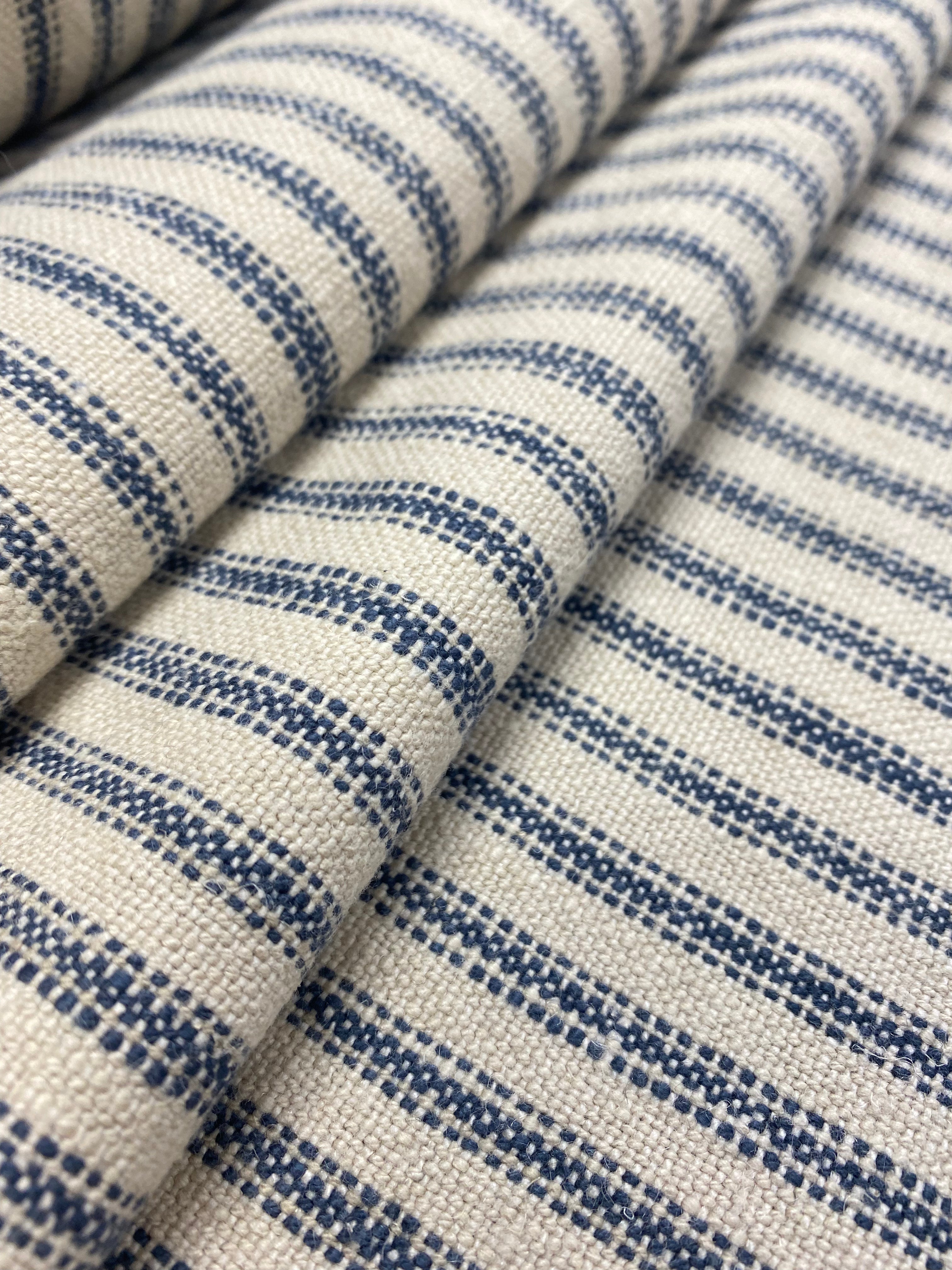 Ticking Stripe Linen Fabric