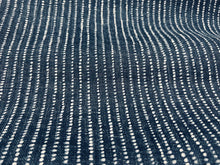 Load image into Gallery viewer, Mark Alexander Droplet Indigo Navy Blue White Abstract Hand Printed Linen Upholstery Drapery Fabric