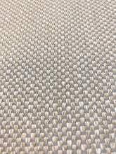 Load image into Gallery viewer, Designer Water &amp; Stain Resistant Indoor Outdoor White Grey MCM Mid Century Modern Tweed Upholstery Fabric WHS 3650
