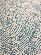 Load image into Gallery viewer, 1.5 Yard of Pollack Fine China Jade Abstract Teal Green Beige Upholstery Fabric WHS 4075