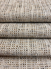 Load image into Gallery viewer, Crypton Water &amp; Stain Resistant Grey Black Taupe Tweed MCM Mid Century Modern Upholstery Fabric WHS 4037