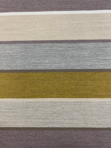 1.5 Yard Sunbrella Olive Green Purple Grey Stripe Upholstery Fabric WHS 4217
