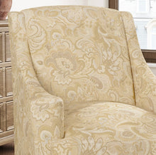 Load image into Gallery viewer, Beige Mustard Taupe Paisley Upholstery Drapery Fabric CF