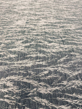 Load image into Gallery viewer, Designer Charcoal Grey Botanical Upholstery Fabric STA 3255
