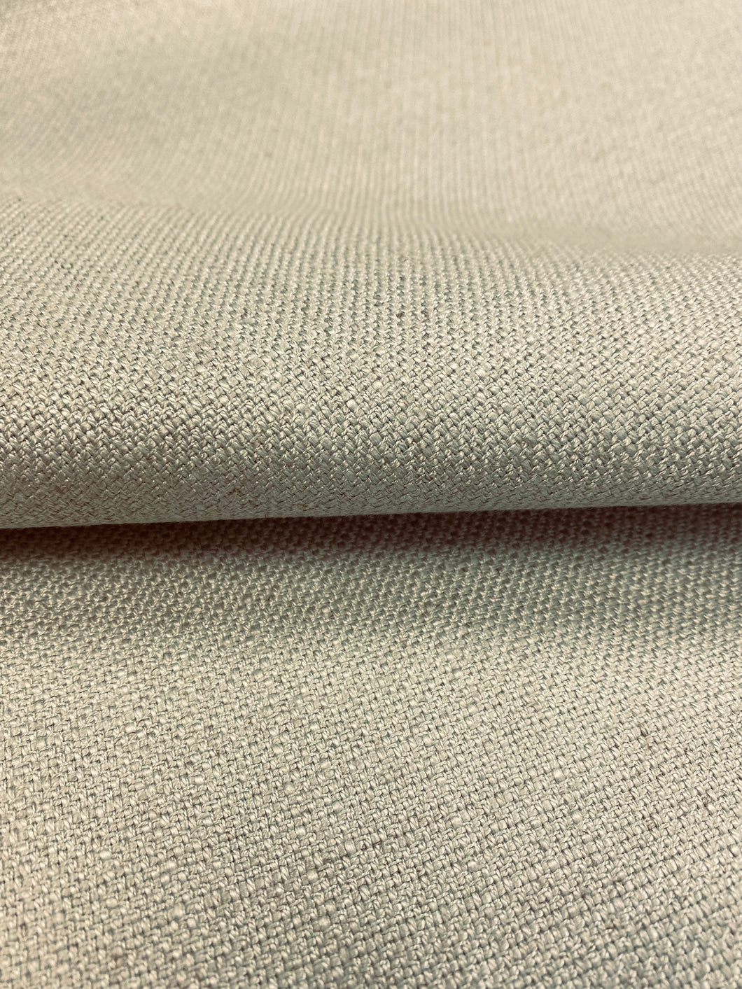 Designer Seafoam Green Faux Linen MCM Mid Century Modern Water & Stain Resistant Upholstery Fabric WHS 3038