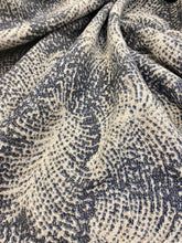 Load image into Gallery viewer, Holland &amp; Sherry Josephine Sapphire Feather Wool Beige Navy Blue Upholstery Fabric STA 3410