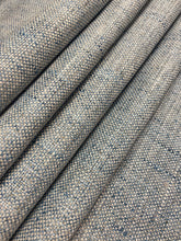 Load image into Gallery viewer, Designer MCM Mid Century Modern Denim Blue Grey Tweed Upholstery Fabric WHS 4076