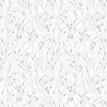 Load image into Gallery viewer, Cream Taupe Grey Botanical Embroidered Linen Drapery Fabric FB
