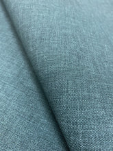 Load image into Gallery viewer, 2.5 Yds Designer Heavy Duty Teal Blue MCM Mid Century Modern Faux Leather Upholstery Vinyl WHS 3658