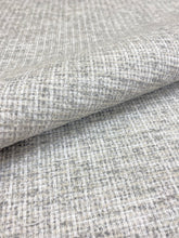 Load image into Gallery viewer, Perennials Hurly Burly Whitewash MCM Mid Century Modern Grey Taupe Tweed Indoor Outdoor Water Resistant Upholstery Fabric WHS 3116