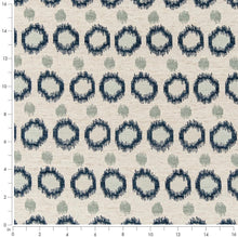Load image into Gallery viewer, Heavy Duty Abstract Beige Teal Seafoam Blue Upholstery Fabric CF