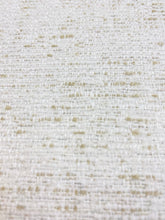 Load image into Gallery viewer, Designer Beige Cream MCM Mid Century Modern Textured Chenille Water &amp; Stain Resistant Upholstery Fabric WHS 3635