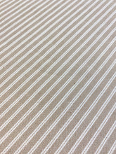 Load image into Gallery viewer, Designer Beige Cream Ticking Stripe Upholstery Fabric WHS 4094