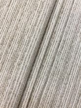 Load image into Gallery viewer, Designer Textured Cream Taupe Stripe Water &amp; Stain Resistant Upholstery Fabric WHS 4205