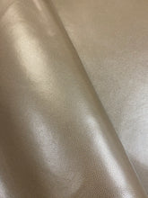 Load image into Gallery viewer, 1.75 Yard Designer Taupe Pearlescent Faux Leather Upholstery Vinyl WHS 4156