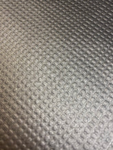 Load image into Gallery viewer, 1.8 Yard Silver Grey Metallic Textured Faux Leather Upholstery Vinyl WHS 3892