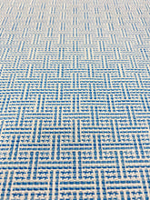 Load image into Gallery viewer, 1.25 Yards Schumacher Brickell Blue Indoor Outdoor Geometric Water &amp; Stain Resistant Upholstery Fabric WHS 3166
