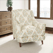 Load image into Gallery viewer, Stain Resistant Rust Red Cream Green Pomegranate Drapery Upholstery Fabric CF