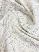 Load image into Gallery viewer, Designer Geometric Abstract Cream Beige Velvet Water &amp; Stain Resistant Upholstery Fabric STA 3551