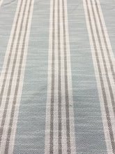 Load image into Gallery viewer, Thibaut Southport Stripe Seafoam Grey InsideOut Indoor Outdoor Nautical Water &amp; Stain Resistant Upholstery Fabric STA 3146