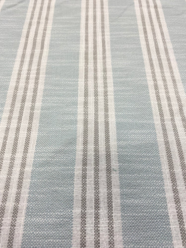 Thibaut Southport Stripe Seafoam Grey InsideOut Indoor Outdoor Nautical Water & Stain Resistant Upholstery Fabric STA 3146