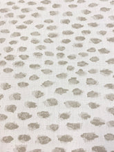 Load image into Gallery viewer, Perennials Elements White Sands Off White Taupe Reversible Animal Pattern Cheetah Water Resistant Upholstery Drapery Fabric STA 3397