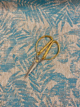Load image into Gallery viewer, Designer Woven Turquoise Taupe Grey Botanical Tropical Upholstery Fabric WHS 3059