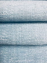 Load image into Gallery viewer, 1.5 Yard InsideOut Water &amp; Stain Resistant Aqua Blue Chenille Upholstery Fabric WHS 4163