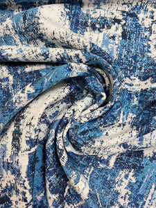 Indigo Navy Blue Corduroy Upholstery Fabric, Fabric Bistro, Columbia