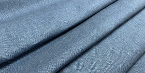 Designer Navy Denim offers Blue Belgian Linen Textured Upholstery Drapery Fabric STA344