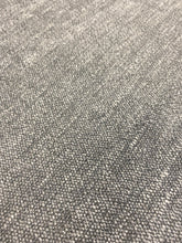 Load image into Gallery viewer, Designer Linen Silver Grey Upholstery Wool Speckled MCM Mid Century Modern Tweed Water &amp; Stain Resistant Drapery Fabric WHS 3100