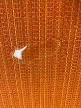 Load image into Gallery viewer, Designer Water &amp; Stain Resistant MCM Mid Century Modern Textured Stripe Orange Upholstery Fabric WHS 3829