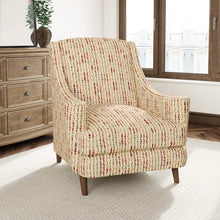 Load image into Gallery viewer, Heavy Duty Teal Red Yellow Mustard Green Abstract Geometric Upholstery Fabric CF