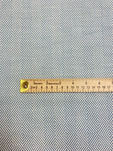 Load image into Gallery viewer, Perennials Chelsea Square Spruse Rose Tarlow Melrose House Water Resistant Blue Indoor Outdoor Geometric Upholstery Drapery Fabric WHS 3085