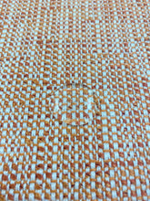 Load image into Gallery viewer, Designer Orange Cream MCM Mid Century Modern Tweed Water &amp; Stain Resistant Upholstery Fabric WHS 3733