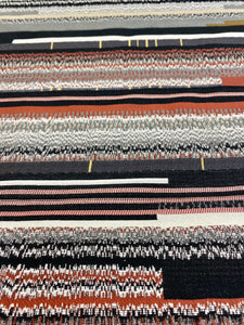 Robert Allen Arras Terracotta Water & Stain Resistant Rusty Brown Beige Grey Abstract Upholstery Fabric WHS 3316
