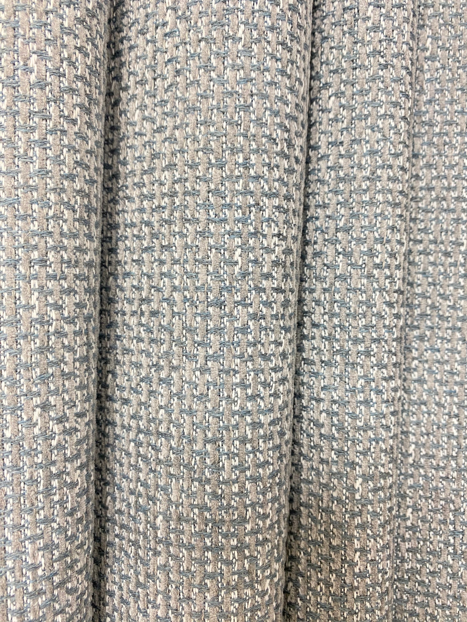 Designer Water & Stain Resistant MCM Mid Century Modern Woven Charcoal Grey Off White Upholstery Fabric hot WHS591